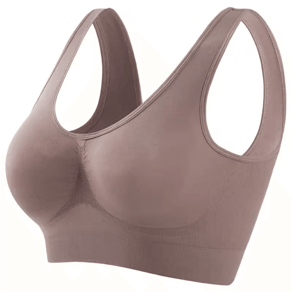 Womens Sports Bra Seamless PushUp Crop Top Breathable Activewear Bra S5XL 15