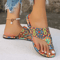 Womens Bohemian Flower Sandals Casual Lightweight Flip Flops And Summer Slides Big Sizes 2
