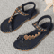 Bohemian Sandals For Women Summer 2025 Low Heel Beach Flip Flops Casual Shoes 10
