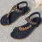 Bohemian Sandals For Women Summer 2025 Low Heel Beach Flip Flops Casual Shoes 10