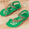 Bohemian Sandals For Women Summer 2025 Low Heel Beach Flip Flops Casual Shoes 13