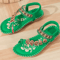 Bohemian Sandals For Women Summer 2025 Low Heel Beach Flip Flops Casual Shoes 13