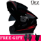 DOT Approved Modular Motorcycle Helmet Flip Up Dual Lens Racing Helmet With Inner Visor 5