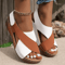 Womens Summer Sandals Lightweight Wedge Heeled Peep Toe Footwear For Warm Weather 3