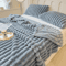 Multifunctional Thickened Blanket Solid Color Wide Striped Blanket For Bed Nap And Pets 13