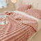 Multifunctional Thickened Blanket Solid Color Wide Striped Blanket For Bed Nap And Pets 6