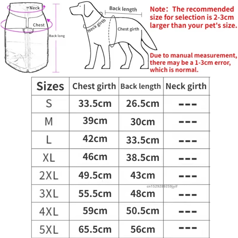 Waterproof Dog Coat Padded Winter Vest For Small Medium And Large Dogs 1