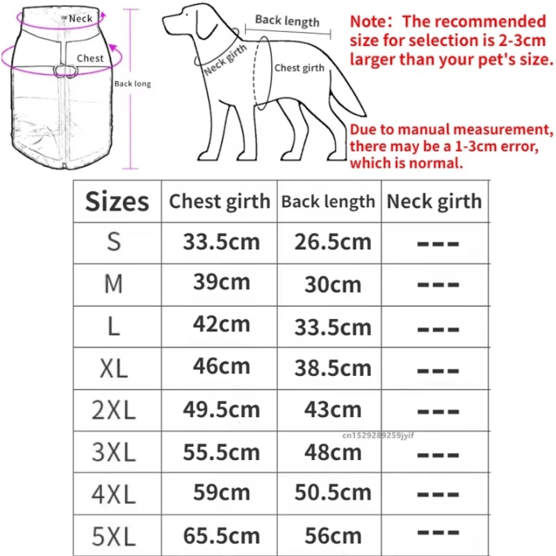 Waterproof Dog Coat Padded Winter Vest For Small Medium And Large Dogs 1