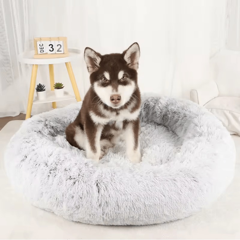 Plush Dog Bed Washable Fluffy Sofa Basket Bed For Small Medium And Large Dogs 11