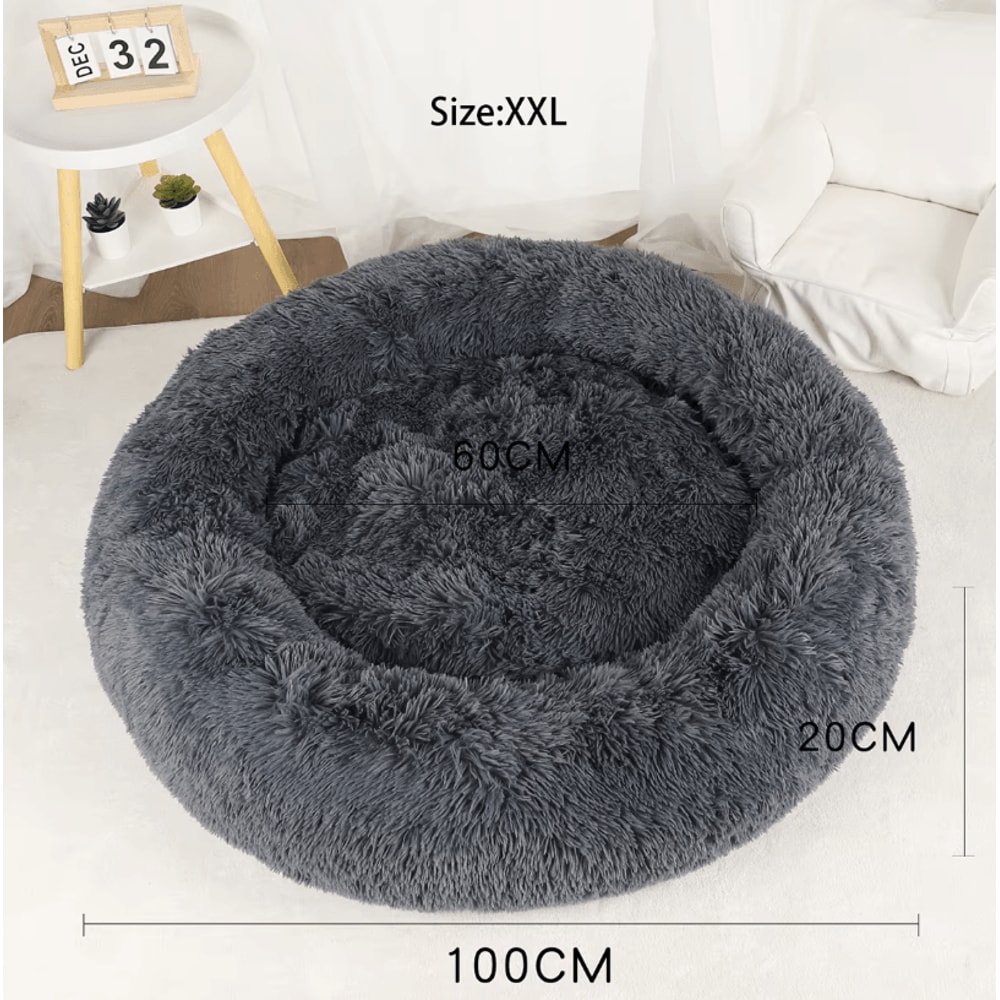 Plush Dog Bed Washable Fluffy Sofa Basket Bed For Small Medium And Large Dogs 2