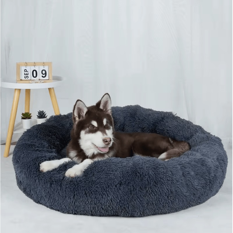 Plush Dog Bed Washable Fluffy Sofa Basket Bed For Small Medium And Large Dogs 4