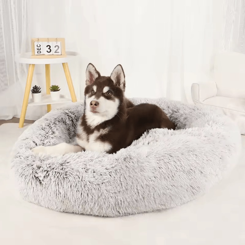 Plush Dog Bed Washable Fluffy Sofa Basket Bed For Small Medium And Large Dogs 5