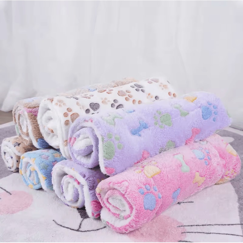 Flannel Dog Bed Blanket Thickened Washable Cushion Mat For Puppies And Pets 1