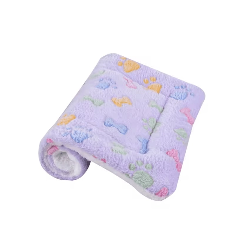 Flannel Dog Bed Blanket Thickened Washable Cushion Mat For Puppies And Pets 10