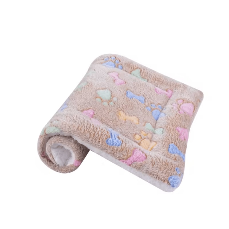 Flannel Dog Bed Blanket Thickened Washable Cushion Mat For Puppies And Pets 12
