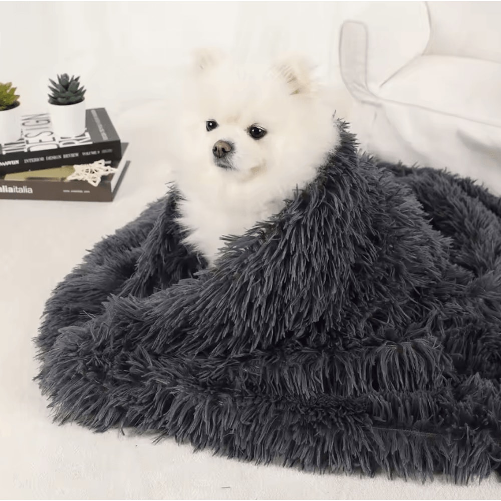Washable Dog Blanket Bed Warm Plush Mat For Dogs Puppies And Cats 2
