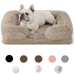 winter dog bed – warm sofa style pet bed for puppies, cats and dogs