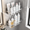 Stainless Steel Shower Rack Anti Rust Bathroom Storage Shelf With Strong Suction Cups 1
