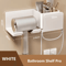 Hair Dryer Holder Wall Mount Stylish Hair Tool Organizer Shelf For Bathroom And Vanity 11