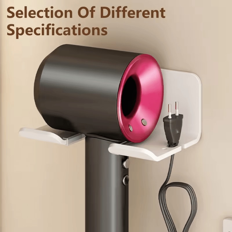 Hair Dryer Holder Wall Mount Stylish Hair Tool Organizer Shelf For Bathroom And Vanity 7
