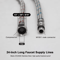 24Inch Stainless Steel Faucet Connector Supply Hose With MultiThread Compression Fittings 1