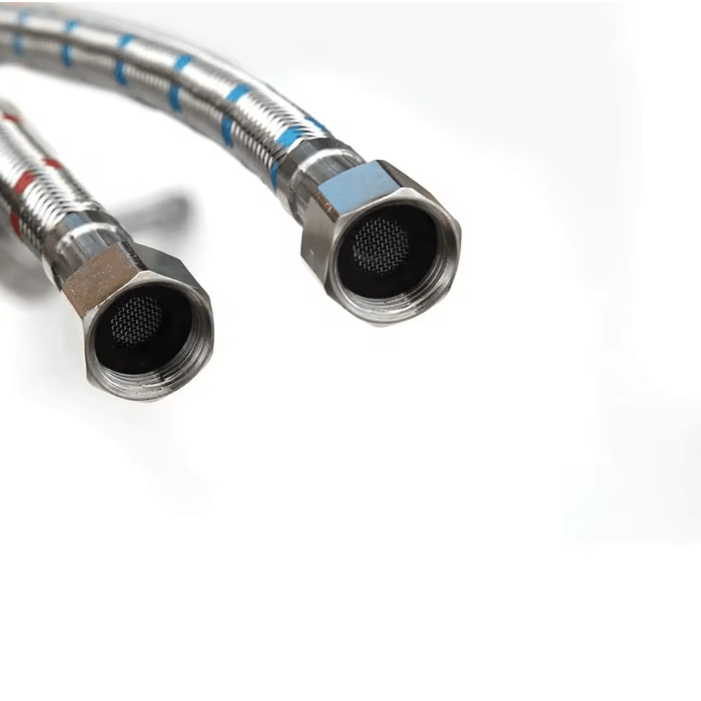 24Inch Stainless Steel Faucet Connector Supply Hose With MultiThread Compression Fittings 5