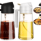2in1 Olive Oil Dispenser Bottle 500ml Oil Sprayer For Cooking BBQ And Kitchen Use 10