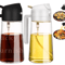 2in1 Olive Oil Dispenser Bottle 500ml Oil Sprayer For Cooking BBQ And Kitchen Use 10