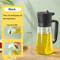 2in1 Olive Oil Dispenser Bottle 500ml Oil Sprayer For Cooking BBQ And Kitchen Use 17