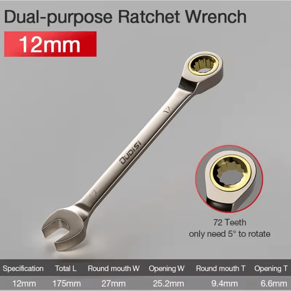 Flexible Ratchet Wrench Universal Torque Spanner For Car Repair And Hand Tool Use 11