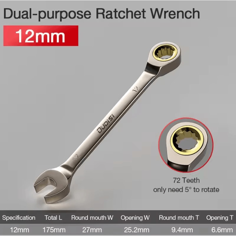 Flexible Ratchet Wrench Universal Torque Spanner For Car Repair And Hand Tool Use 11