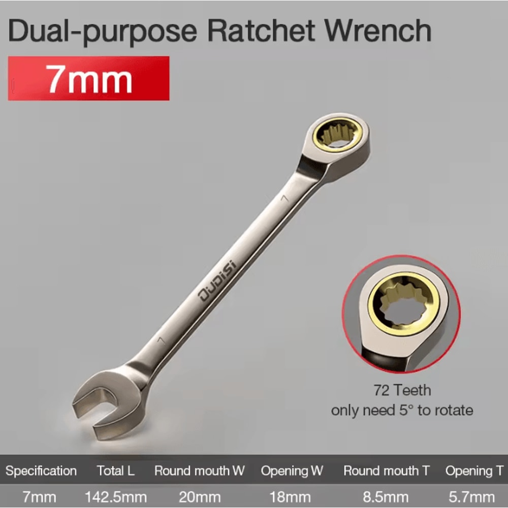 Flexible Ratchet Wrench Universal Torque Spanner For Car Repair And Hand Tool Use 6