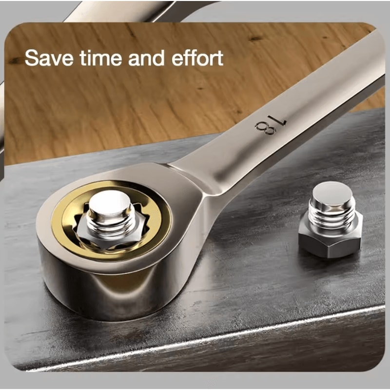 Flexible Ratchet Wrench Universal Torque Spanner For Car Repair And Hand Tool Use 2