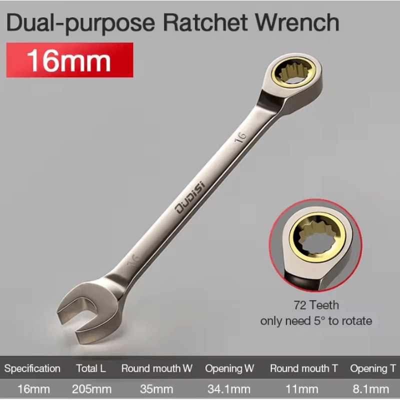 Flexible Ratchet Wrench Universal Torque Spanner For Car Repair And Hand Tool Use 15