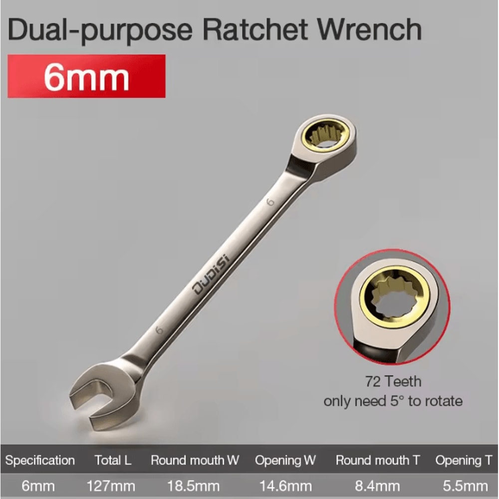 Flexible Ratchet Wrench Universal Torque Spanner For Car Repair And Hand Tool Use 5