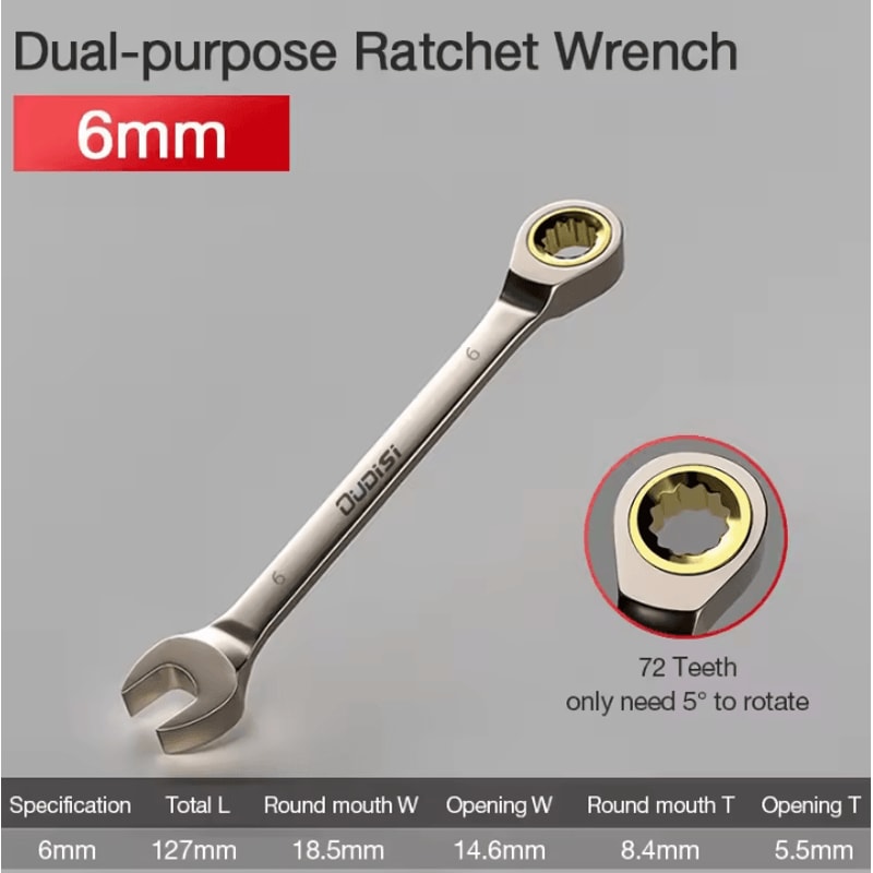 Flexible Ratchet Wrench Universal Torque Spanner For Car Repair And Hand Tool Use 5