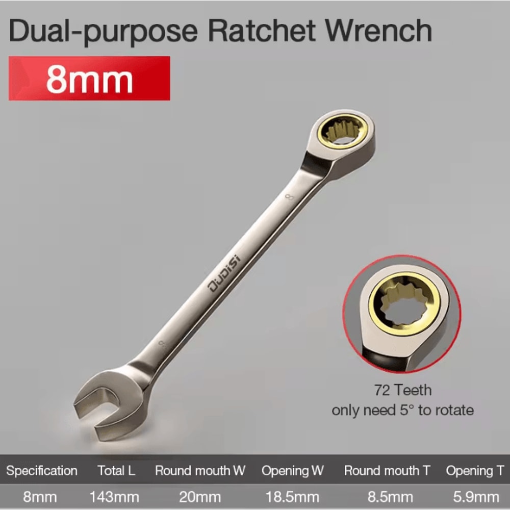 Flexible Ratchet Wrench Universal Torque Spanner For Car Repair And Hand Tool Use 7