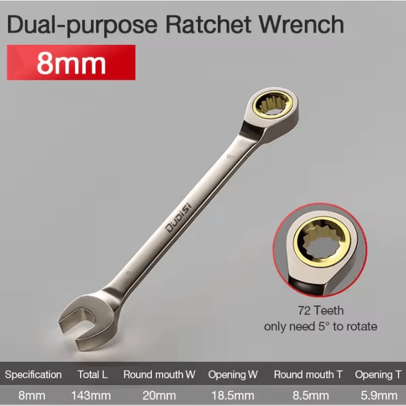 Flexible Ratchet Wrench Universal Torque Spanner For Car Repair And Hand Tool Use 7