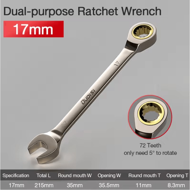 Flexible Ratchet Wrench Universal Torque Spanner For Car Repair And Hand Tool Use 16