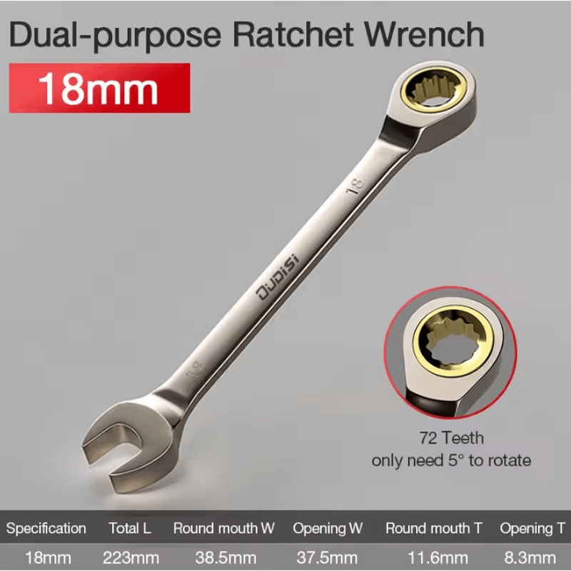 Flexible Ratchet Wrench Universal Torque Spanner For Car Repair And Hand Tool Use 17