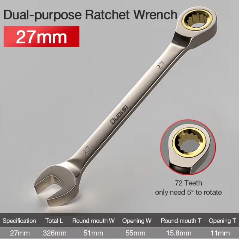 Flexible Ratchet Wrench Universal Torque Spanner For Car Repair And Hand Tool Use 22