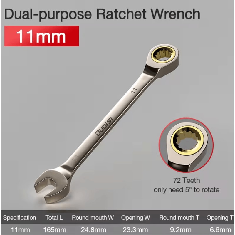 Flexible Ratchet Wrench Universal Torque Spanner For Car Repair And Hand Tool Use 10