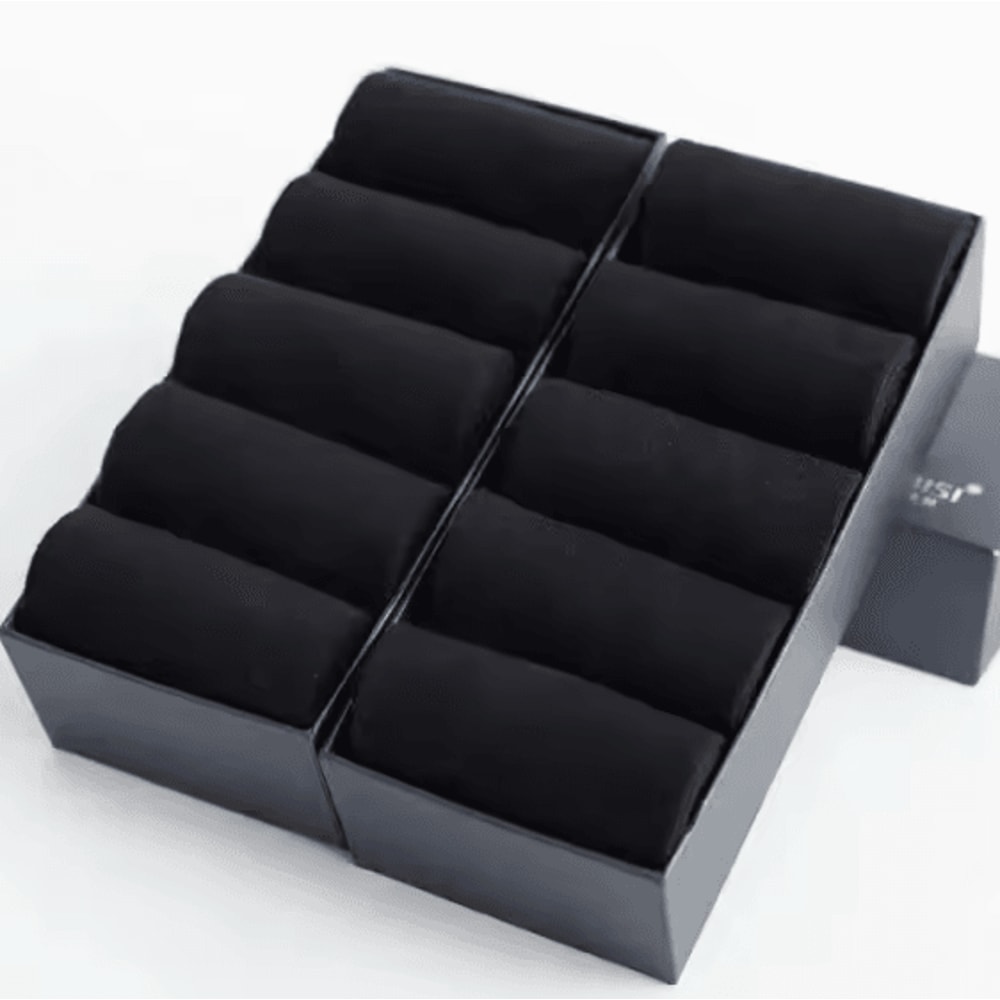 Mens Pure Cotton Socks Breathable Plus Size Business And Casual Long Socks 17