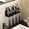 Aluminum Wall Mounted Toothbrush Holder 234 Cup Organizer For Bathroom 13