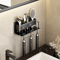 Aluminum Wall Mounted Toothbrush Holder 234 Cup Organizer For Bathroom 9