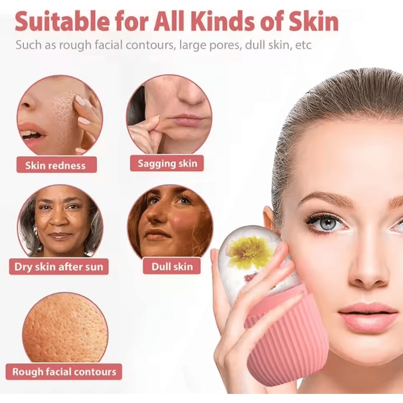 Silicone Ice Cube Tray Beauty Ice Ball Face Massager For Lifting And Skin Care 3