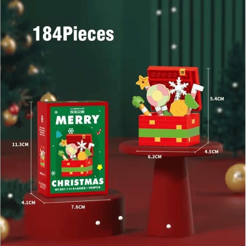 Christmas Building Block Series Santa Claus Reindeer Brick Set For Holiday Fun 15