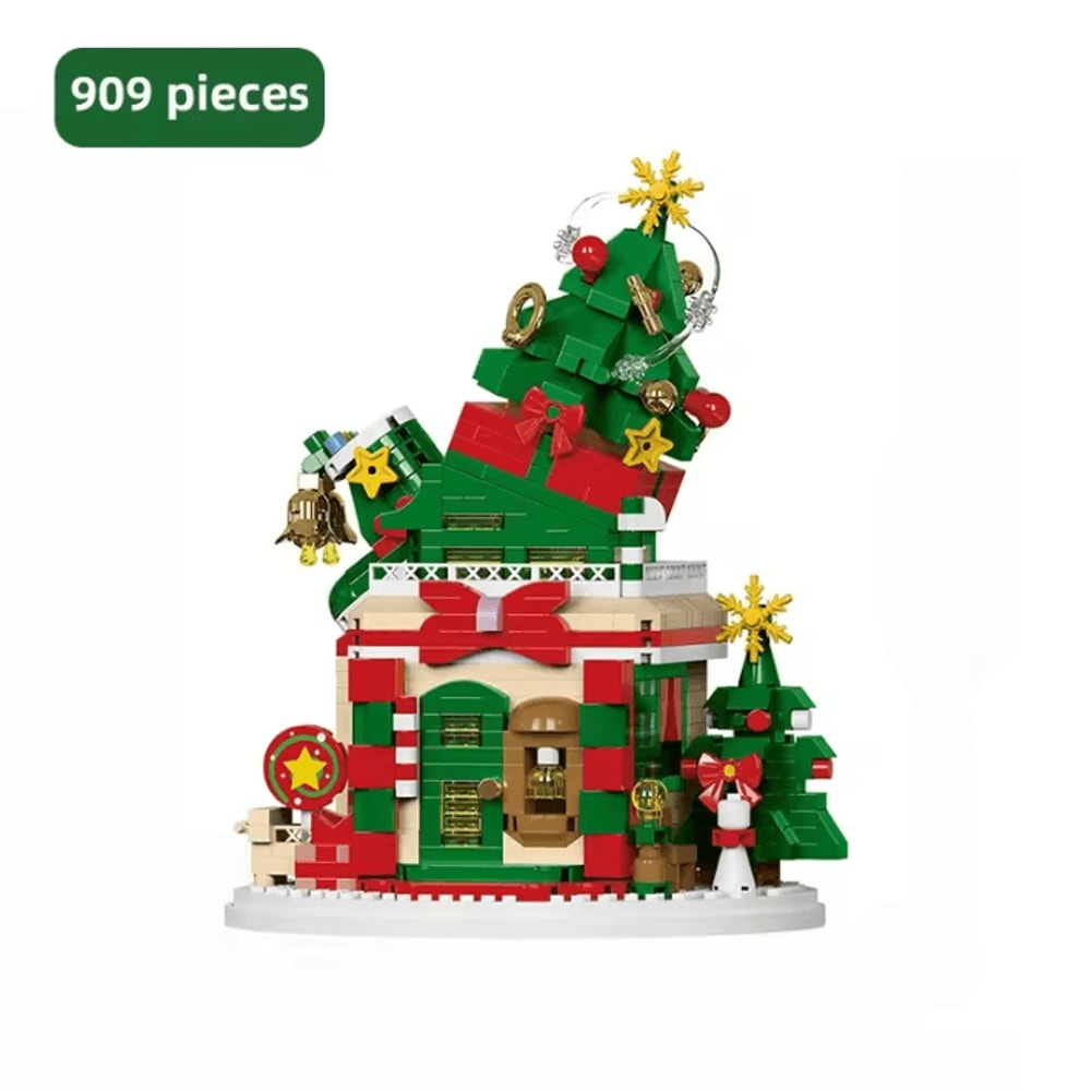 Christmas Building Block Series Santa Claus Reindeer Brick Set For Holiday Fun 17