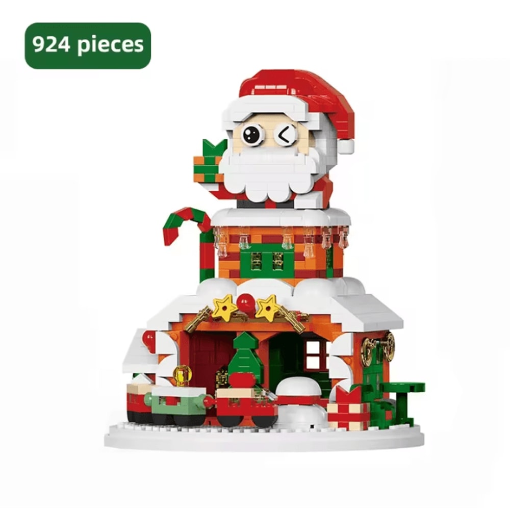 Christmas Building Block Series Santa Claus Reindeer Brick Set For Holiday Fun 18
