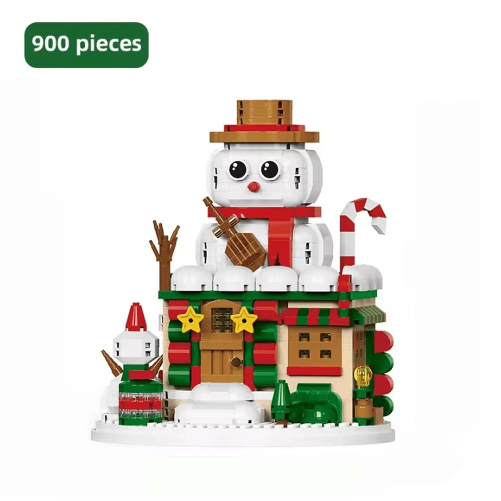Christmas Building Block Series Santa Claus Reindeer Brick Set For Holiday Fun 19